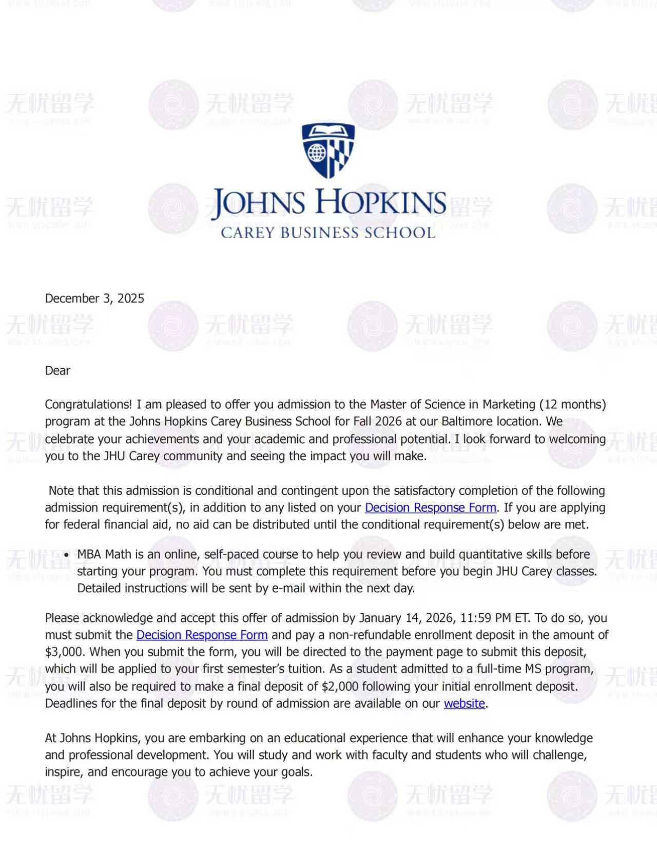 美研案例：美本心理学学子低GPA无GRE，斩获JHU+NYU硕士offer！