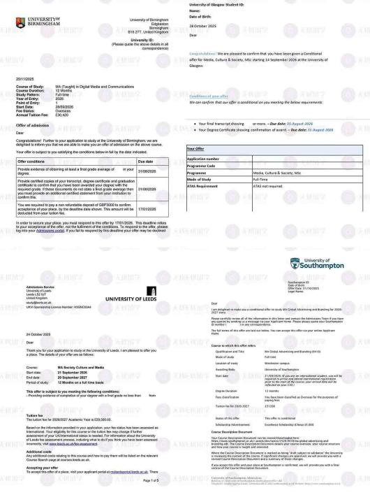 北二外郑同学斩获4所罗素名校offer，26fall英国硕士留学申请指南：