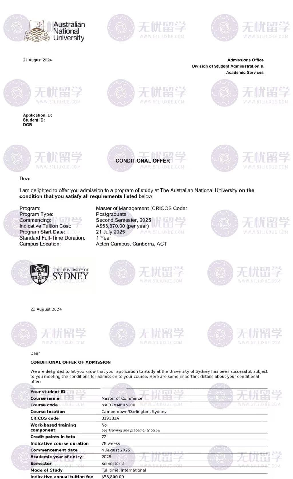 澳洲硕士申请｜无忧留学助力双非学生斩获QS前30名校录取