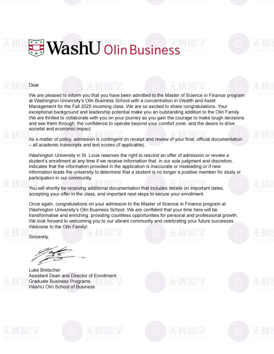 美研案例：俄亥俄州立Marketing GPA3.0，上岸美国TOP20圣路易斯华盛顿金融硕士！